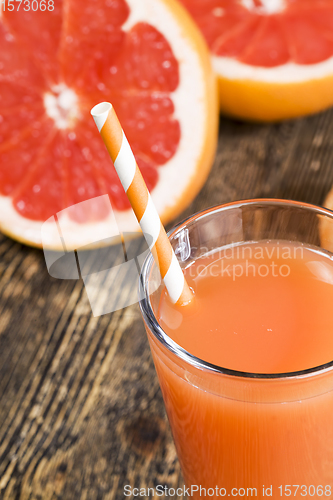 Image of real bitter grapefruit juice