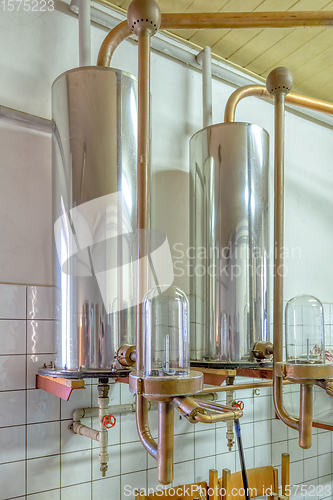 Image of growing distillery equipment, alcohol distillery