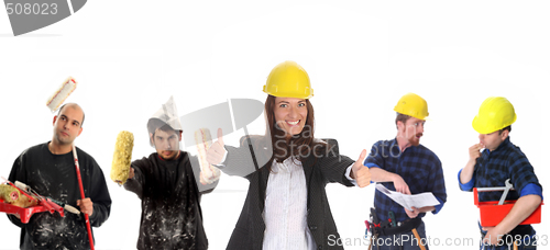 Image of Leadership and team of workers