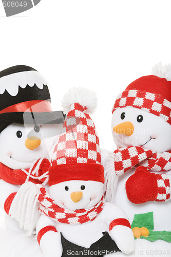 Image of Snowman Family Christmas