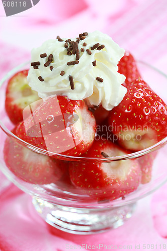 Image of Strawberries with cream