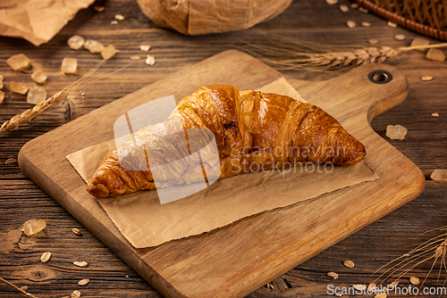 Image of Fresh tasty croissants