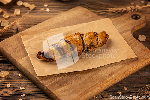 Image of Sweet cocoa croissant roll