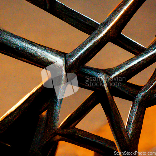 Image of Rusty metal construction. Closeup texture background.