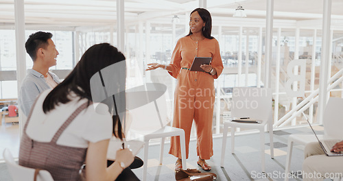 Image of about us, asian, black woman, business, business meeting, business people, circle, coaching, collaboration, college, communication, company, corporate, digital marketing, diversity, education, employ