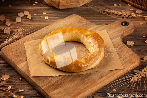 Image of Fresh sweet homemade bagel