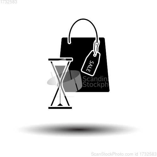 Image of Sale Bag With Hourglass Icon
