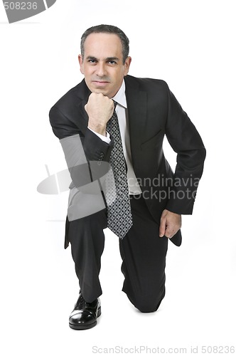 Image of Businessman on white background