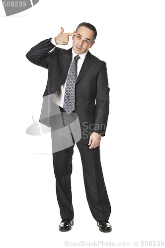 Image of Businessman on white background