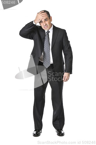 Image of Businessman on white background