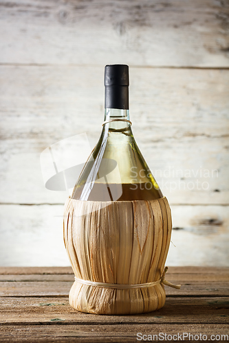 Image of Bottle of white wine