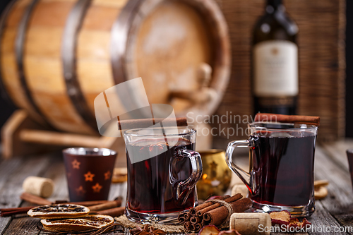 Image of Glasses of mulled wine