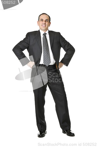 Image of Businessman on white background
