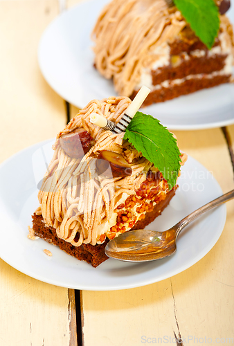 Image of chestnut cream cake dessert