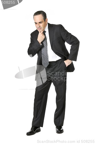 Image of Businessman on white background