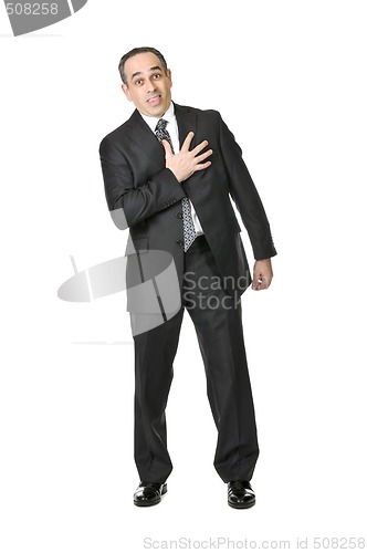 Image of Businessman on white background