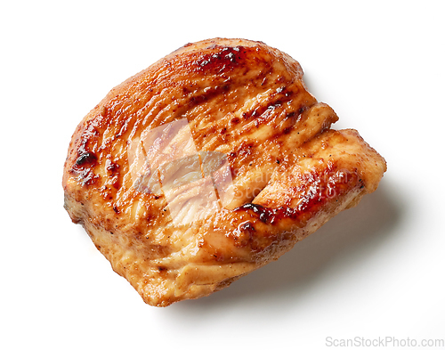 Image of piece of fried chicken fillet