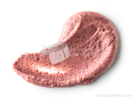 Image of mashed red bean hummus