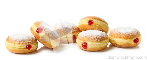 Image of freshly baked jelly donuts