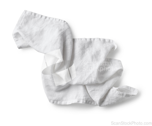 Image of crumpled cotton napkin