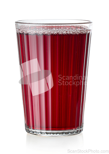 Image of glass of red grape juice