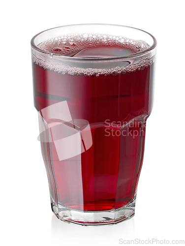 Image of glass of red grape juice