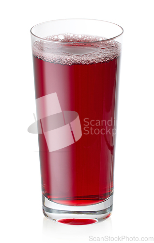 Image of glass of red grape juice
