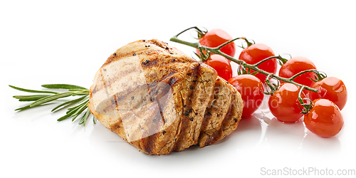 Image of freshly grilled pork fillet steak 