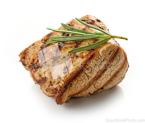 Image of freshly grilled pork fillet steak 