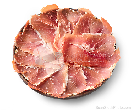 Image of plate of spanish iberico ham