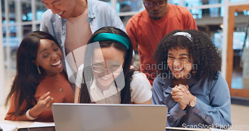 Image of Business, team and applause for celebration, corporate deal and marketing campaign in modern office. Staff, teamwork and clapping for group project, target achievement and goal for collaboration.