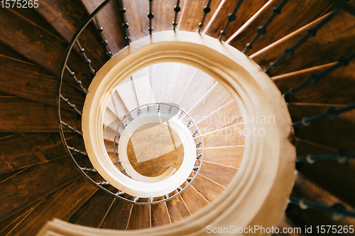 Image of Spiral stairs like snail, Kutna Hora, Czech Republic