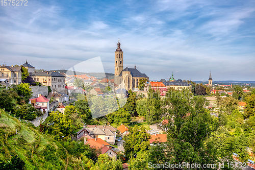 Image of View to Saint James cathedral in Kutna Hora, Bohemia