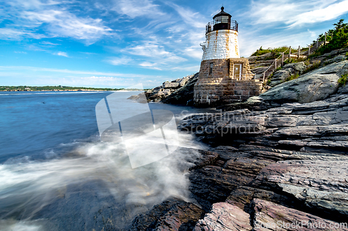 Image of castle hill lighthouse in newport rhode island