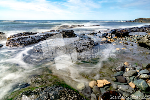 Image of coastline near newport rhode island