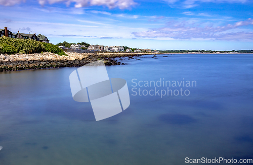 Image of coastline and waterfront near newport rhode island