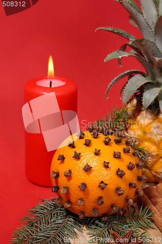 Image of Orange stuck with cloves