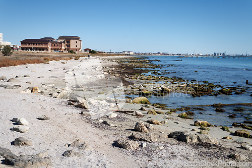 Image of Rocky coast of the Caspian Sea.