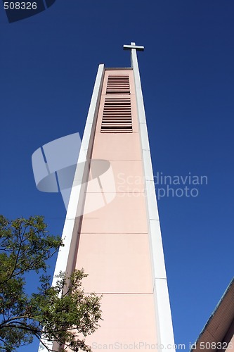 Image of cross on church