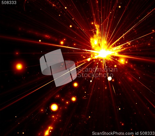 Image of abstract explosion background