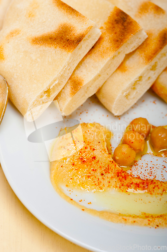 Image of Hummus with pita bread