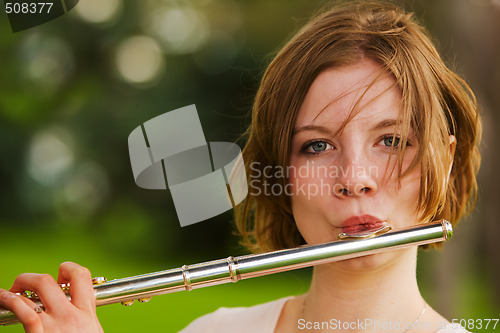 Image of Playing the flute