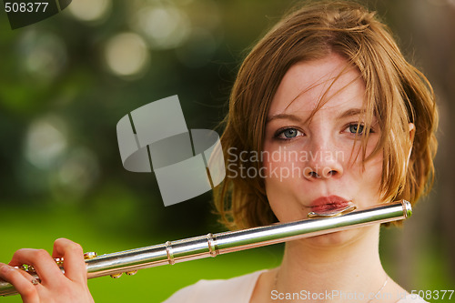 Image of Playing the flute