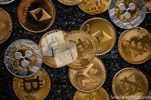 Image of Set of cryptocurrencies
