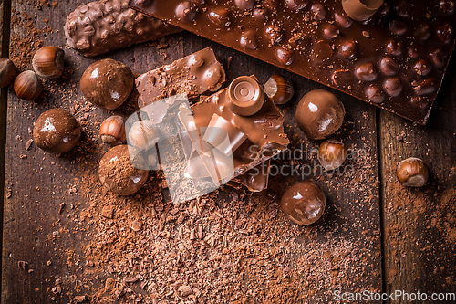 Image of Assorted chocolate pralines