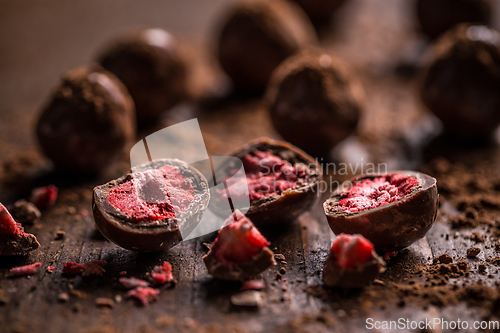 Image of Dark chocolate truffles