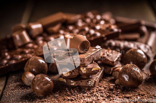 Image of Tasty sweets chocolates