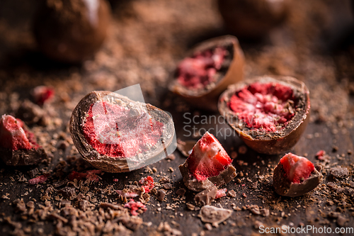 Image of Sweet chocolate pieces