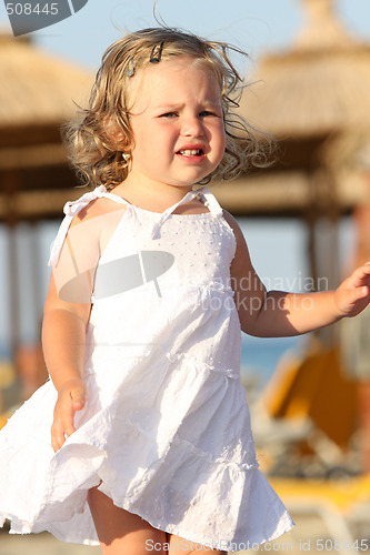 Image of little girl at beach