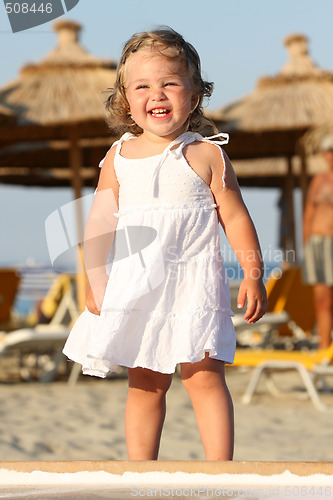 Image of little girl at beach